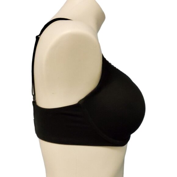 Victoria's Secret Underwire Demi Bra Size 32DDD Black Body By Victoria Padded - Picture 8 of 16